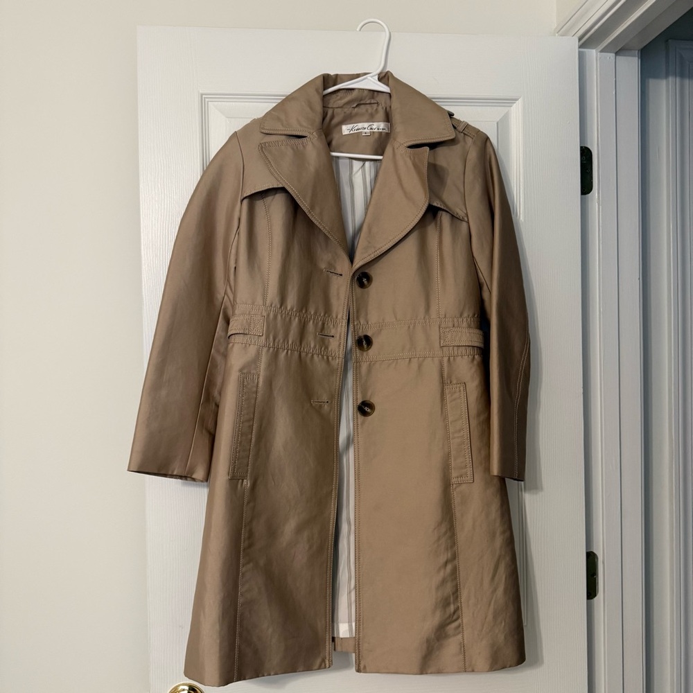 Kenneth Cole New York Coat Trench Beige S